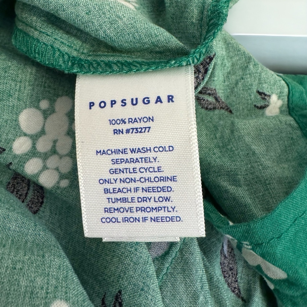 Popsugar Sleeveless Green Top - Ladies Large - Like New, Tank Top - Picture 9 of 9
